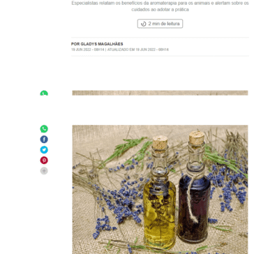 Aromaterapia para pets: entenda como funciona e suas indicações – Casa e Jardim