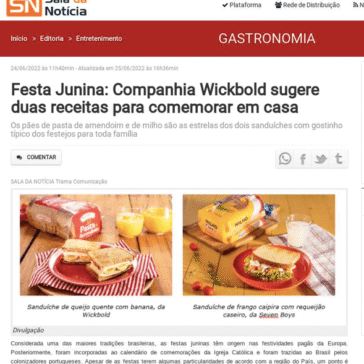 Festa Junina: Companhia Wickbold sugere duas receitas para comemorar em casa