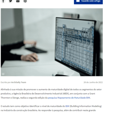 Governo federal lança pesquisa de mapeamento de maturidade BIM no Brasil – Arch Daily