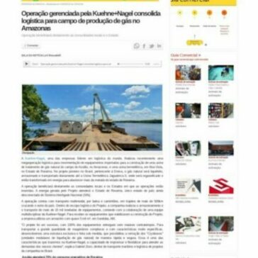 Operação gerenciada pela Kuehne+Nagel consolida logística para campo de produção de gás no Amazonas – Portal Abc Notícias News