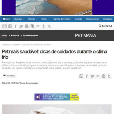 Pet mais saudável: dicas de cuidados durante o clima frio – Gazeta da Semana