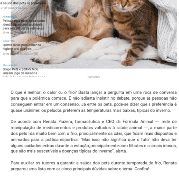 Pet mais saudável: dicas de cuidados durante o clima frio – Meu Pulguento