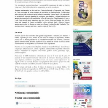 Tate & Lyle abre no Chile um novo Centro de Inovação e Colaboração com Clientes – Revista Indústria de Bebidas