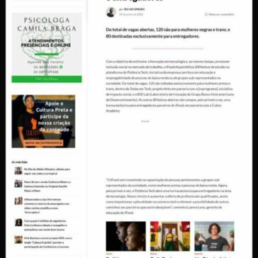 iFood disponibiliza 200 bolsas de tecnologia para mulheres e entregadores – Cultura Preta