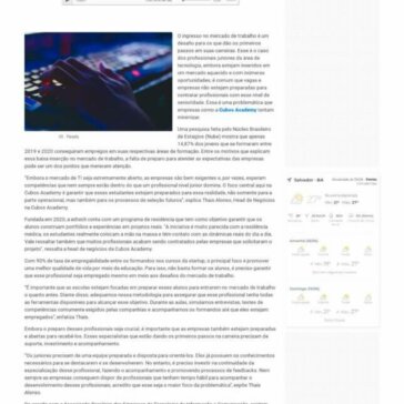 Com 90% de taxa de empregabilidade, edtech investe em juniores – Bahia Jornal