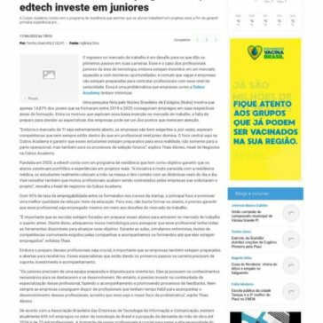 Com 90% de taxa de empregabilidade, edtech investe em juniores – Chapada Grande