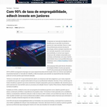 Com 90% de taxa de empregabilidade, edtech investe em juniores – Novo Cantu Notícias