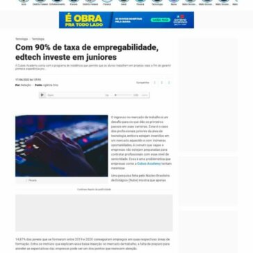 Com 90% de taxa de empregabilidade, edtech investe em juniores – Diário em Foco