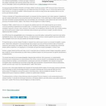 Com 90% de taxa de empregabilidade, edtech investe em juniores – O informante pop