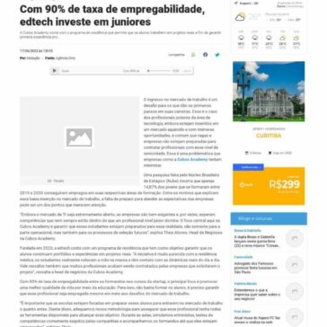 Com 90% de taxa de empregabilidade, edtech investe em juniores – Itapevi Online