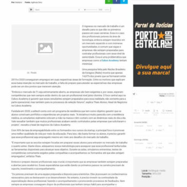 Com 90% de taxa de empregabilidade, edtech investe em juniores – Porto Estrela News