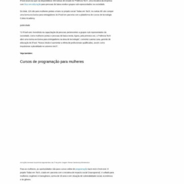 iFood oferece 200 bolsas de tecnologia para mulheres e entregadores – Chumbo Grosso DF