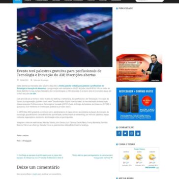 Evento terá palestras gratuitas para profissionais de Tecnologia e Inovação do AM; inscrições abertas – Rádio Coopnews