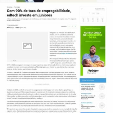 Com 90% de taxa de empregabilidade, edtech investe em juniores – PANTANAL EM DIA.COM.BR