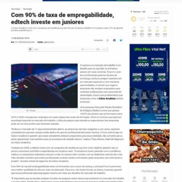 Com 90% de taxa de empregabilidade, edtech investe em juniores – TV Interbam