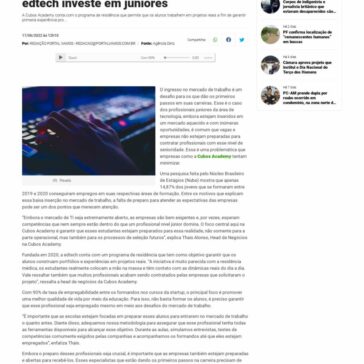 Com 90% de taxa de empregabilidade, edtech investe em juniores – Portal Vamos