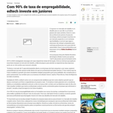 Com 90% de taxa de empregabilidade, edtech investe em juniores – Parazão tem de Tudo