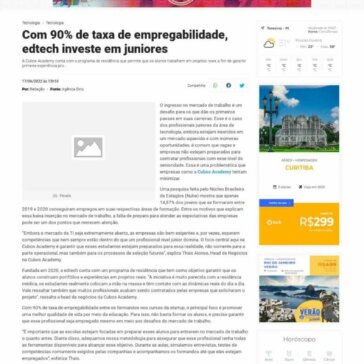 Com 90% de taxa de empregabilidade, edtech investe em juniores – PARANÁON
