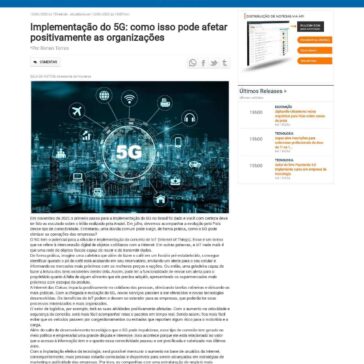 Implementação do 5G: como isso pode afetar positivamente as organizações – Sala da Notícia