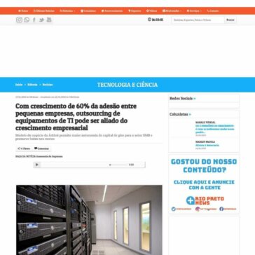 Com crescimento de 60% da adesão entre pequenas empresas, outsourcing de equipamentos de TI pode ser aliado do crescimento empresarial – Rio Preto News