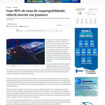 Com 90% de taxa de empregabilidade, edtech investe em juniores – São Gonçalo Agora