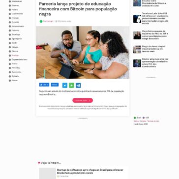 Parceria lança projeto de educação financeira com Bitcoin para população negra – Feedy News