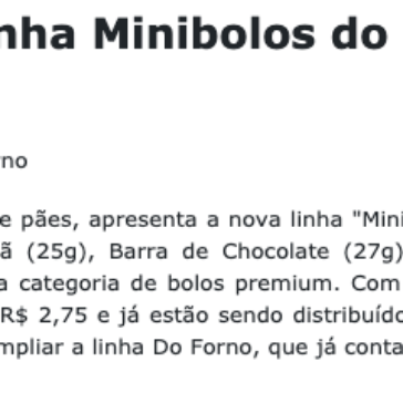 Wickbold lança linha Minibolos do Forno