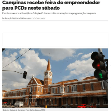 Campinas recebe feira do empreendedor para PCDs neste sábado