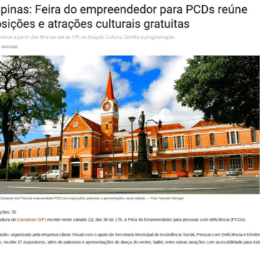 Campinas: Feira do empreendedor para PCDs reúne exposições e atrações culturais gratuitas