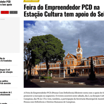 Feira do Empreendedor PCD na Estação Cultura tem apoio do Sebrae