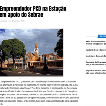 Feira do Empreendedor PCD na Estação Cultura tem apoio do Sebrae