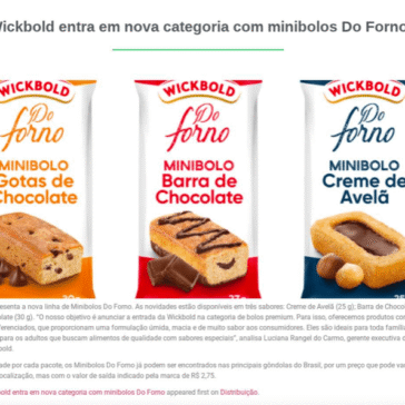 Wickbold entra em nova categoria com minibolos Do Forno