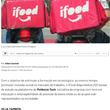 iFood disponibiliza 200 bolsas de estudo em tecnologia para mulheres e entregadores; se inscreva – Exame