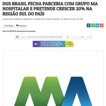 DGS BRASIL FECHA PARCERIA COM GRUPO MA HOSPITALAR E PRETENDE CRESCER 20% NA REGIÃO SUL DO PAÍS – Rio Preto News