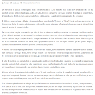 Implementação do 5G: como isso pode afetar positivamente as organizações – Jornalwebdigital