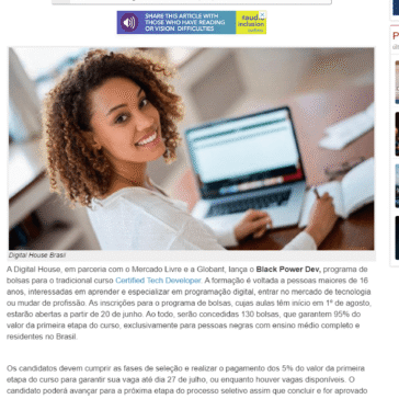 Programa oferece 130 bolsas para pessoas negras em curso completo de programação digital – Gazeta da Semana