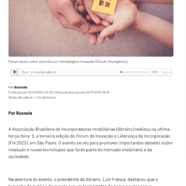 Abrainc debate uso de tecnologia e metaverso na construção civil – Exame