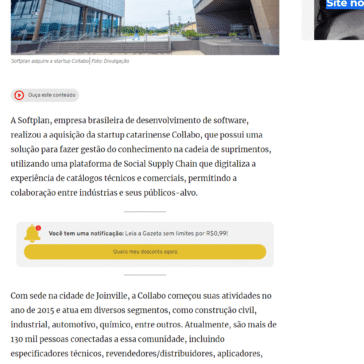 Softplan adquire a startup Collabo, de gestão na cadeia de suprimentos – Gazeta do Povo