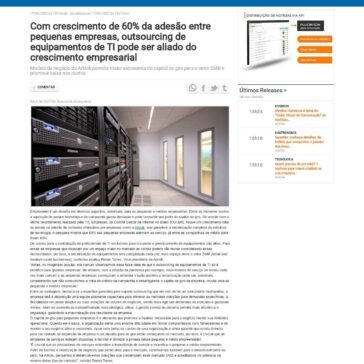 Com crescimento de 60% da adesão entre pequenas empresas, outsourcing de equipamentos de TI pode ser aliado do crescimento empresarial – Sala da Notícia