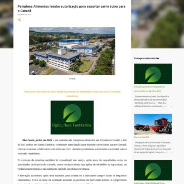 Pamplona Alimentos recebe autorização para exportar carne suína para o Canadá – Agricultura Fantástica