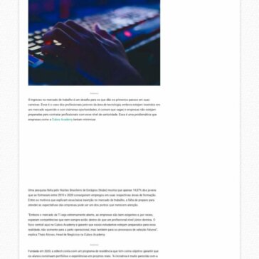 Com 90% de taxa de empregabilidade, edtech investe em juniores – Jornal Times Brasília