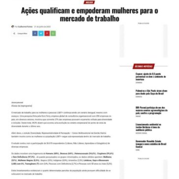 Ações qualificam e empoderam mulheres para o mercado de trabalho – Bomba Bomba