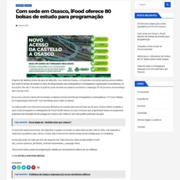 Com sede em Osasco, iFood oferece 80 bolsas de estudo para programação – Osasco Notícias