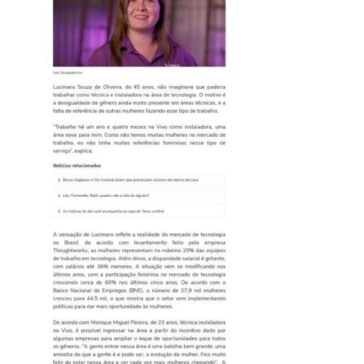 Mulheres marcam presença em áreas técnicas – Terra