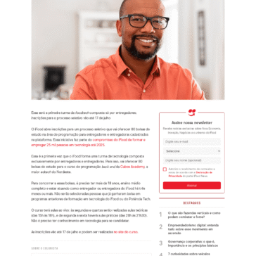 iFood oferece 80 bolsas para entregadores estudarem tecnologia – Ifood News