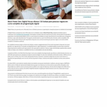 Black Power Dev: Digital House oferece 130 bolsas para pessoas negras em curso completo de programação digital – Technobit