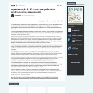 Implementação do 5G: como isso pode afetar positivamente as organizações – InforChannel