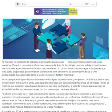 Com 90% de taxa de empregabilidade, edtech investe na injeção de profissionais juniores no mercado de TI – Gazeta da Semana