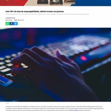 Com 90% de taxa de empregabilidade, edtech investe em juniores – Tá no Site