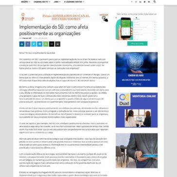 Implementação do 5G: como afeta positivamente as organizações – Channel 360